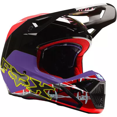 NEW Fox LE V1 Barbed Wire Black/Red Motocross Dirt Bike Helmet • $199