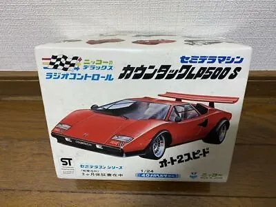 Nikko Countach LP500S RC Red 40-50 Years Ago Product Operation Confirmed Used JP • $1005.97