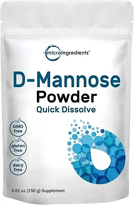 Organic D Mannose Powder 8.8 Ounce (250 Grams) Maximum Strength To Powerfully • $88