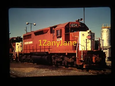 HG18 35MM TRAIN SLIDE Photo Engine Locomotive RESERVE MINING 1234 1981 • $9.95