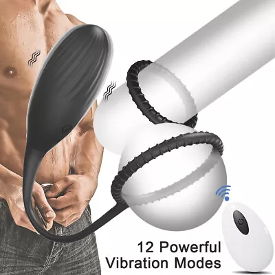 Male Prostate Massager Anal Vibrator Butt Plug Cock Ring Stimulator Sex Toys • $14.89