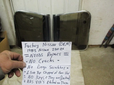 $350 • Buy Defects 1979 1980 1981 1982 1983 Datsun Nissan 280zx Glass T Tops Lh & Rh Pair 