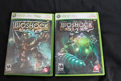 Xbox 360 Live Bioshock 1+2 Mature 2 Video Game Bundle 2K Games Microsoft • $15