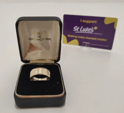 Gold 9 Ct 375 Band Ring Fully Hallmarked Vintage Size S1/2 - 5.72g • $82.11