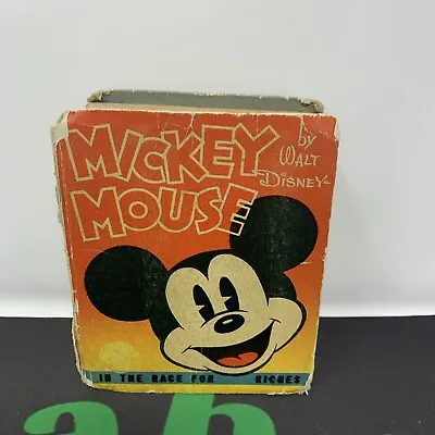 Mickey Mouse In The Race For Riches Walt Disney BIG Little Book 1938 Vintage • $18.05