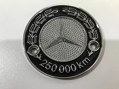 Mercedes W115 W108 W116 W123 Badge 250.000km Black Silver Grille New • $55.61