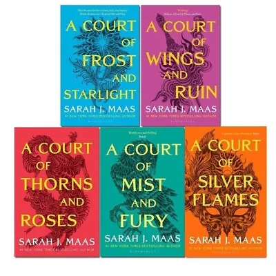 Sarah J. Maas 5 Books Collection Set A Court Of Thorns And Roses Series • $45.90