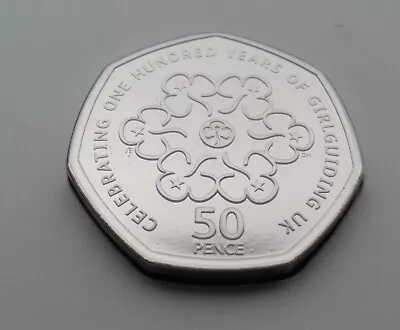 2019 100 YEARS Of GIRL GUIDES BUNC Celebrating 50 Years Of 50p -RARE Re Issue • £7.99