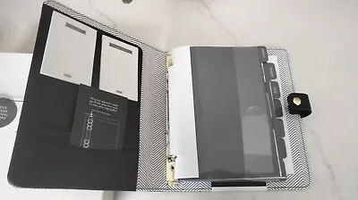 Kikki K Black Large Leather Planner • $60