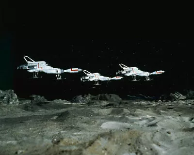 UFO Three Interceptors Above Moon Base Gerry Anderson TV Show 16x20 Canvas • $69.99