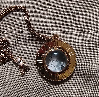 Vintage Elvis Presley Spinner Pendant Necklace Excellent Condition • $12.99