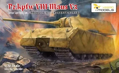 VESPID MODELS VS720001 1/72 German Sd.Kfz VIII MAUS V2 Heavy Tank • $15.97