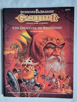 $115 • Buy D&D Dungeons And Dragons Gazetteer The Dwarves Of Rockhome