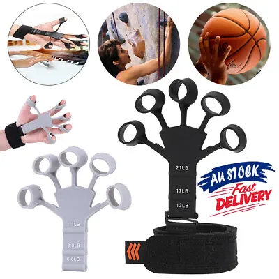 $15.29 • Buy Finger Exerciser Strength Gripper Forearm Trainer Hand Grip Strengthener Therapy