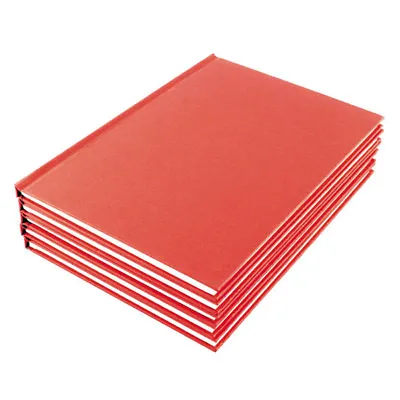 A5 Manuscript Book RED A-Z Indexed Notebook 160 Pages Case Bound Book • £4.80