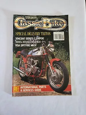1989 October Classic Bike Magazine Vincent Series C Rapide (CP149) • $22.39