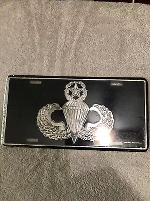 Vintage And Unique U. S. Army Master Parachutist Vanity Front License Plate • $10