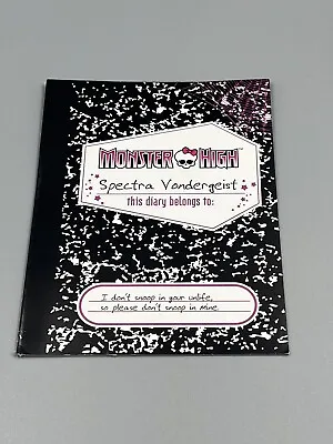 Monster High Spectra Vondergeist Diary Book Booklet 2011 1st Wave • $18.99
