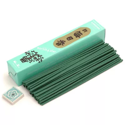 Japanese Nippon Kodo Morning Star GARDENIA Incense 50 Sticks With Incense Holder • $7.95