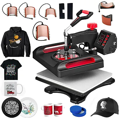 Digital Heat Press 15 X15  T-shirt Sublimation Transfer Machine 8 In 1 • $185