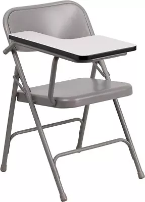 Flash Furniture Ralph Premium Steel Folding Chair With Right Handed Tablet Arm • $64.50