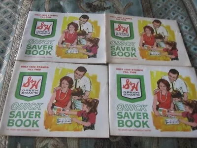 4 S&H Green Stamps Quick Saver Book  - The Sperry And Hutchinson Company • $2.99