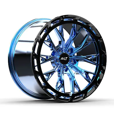 19  20  ALTR10 Forged Aero Chrome Blue Wheels For C7 C6 Corvette Grand Sport Z06 • $3900