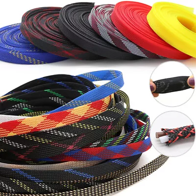 33 Colors Expandable Sleeve Wire Sheathing Harness Braided Cable Sleeving Loom • $1.77