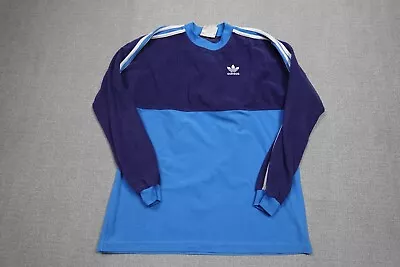 Vintage Adidas Shirt Mens Medium Blue Running T-Shirt Logo Lightweight Soccer • $17.97