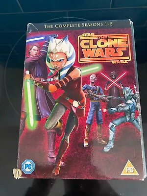 £30.75 • Buy Star Wars Clone Wars Complete Seasons 1-5 DVD Box Set Series Animated