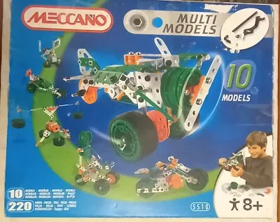 Meccano Multi Models Box Number 5510. 10 Models.  Pre Owned • £12