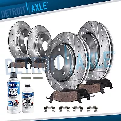 Front And Rear Drilled Rotors + Ceramic Brake Pads Ford Explorer Mountaineer • $223.08