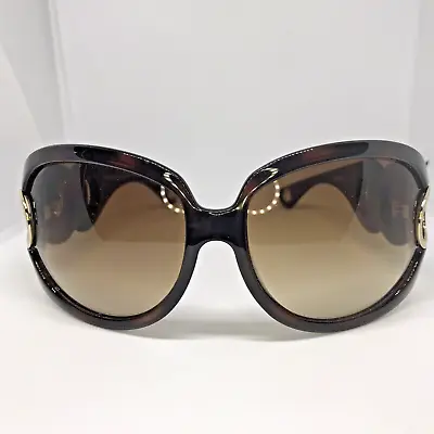Michael Kors Sunglasses MKS570 Dark Tortoise Brown Gold USED With Case • $59.99