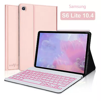 For Samsung Galaxy Tab S6 Lite 10.4 Inch 2020 / 2022 Backlit Keyboard Case Cover • $33.99