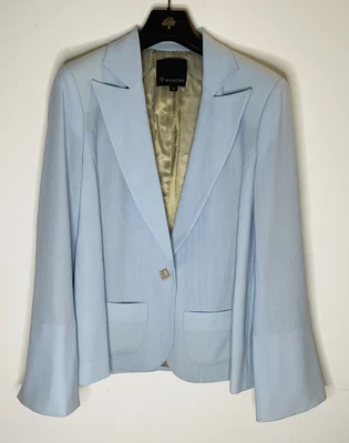 £37 • Buy Mulberry Women’s Light Blue Blazer/Jacket Size 10