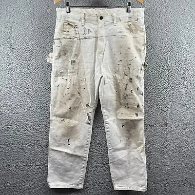 Dickies Painter Pants Paint Splat Sherwin Williams 35x30 Retro Distressed Work • $24.99