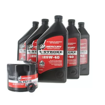 Mercury Outboard 1.7L 4 Stroke Engine Oil & Filter Change Kit  8M0081917 • $63.25