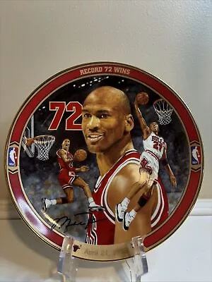 Michael Jordan “Record 72 Wins” Plate Picture No. 14861J In Limited Edition • $14.99