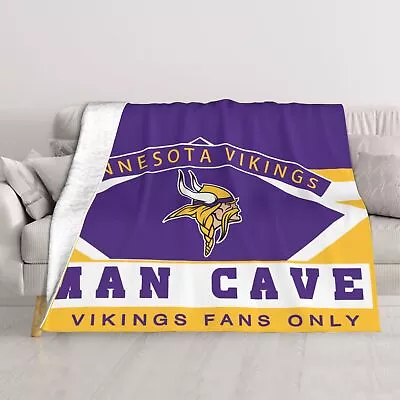 Minnesota Vikings 2-deck Blanket Man Cave Sofa Blanket Bed Blanket 60 X50  • $28.49