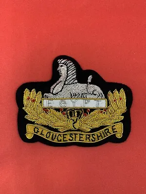 Gloucestershire Regiment Deluxe Blazer Badge GR Embroidered Bullion Wire Badge • £12.99