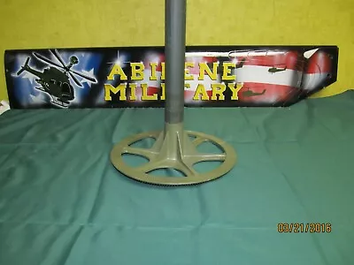 Military Camouflage Net Support System Spreader Base 4' Aluminum Fiberglass Mast • $18.85