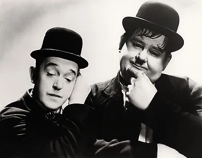 A3 SIZE - Vintage Laurel And Hardy 20 Black & White Print GIFT/WALL DECOR POSTER • £4.99