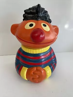 Vtg Sesame Street Ernie Cookie Jar 1973 Muppets Hand Painted Henson • $74