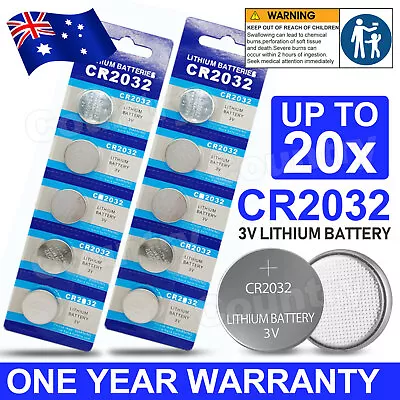 UP TO 50 Pcs CR2032 3V LITHIUM CELL Button BATTERY 2032 Batteries Car Key Toy OZ • $5.45