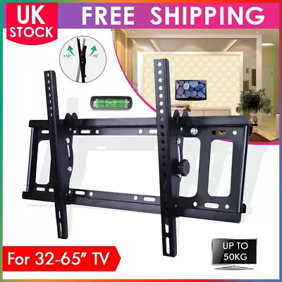 TILT TV WALL BRACKET MOUNT FOR 32 37 40 42 46 50 52 55 60 65INCH SONY LG Samsung • £10.99