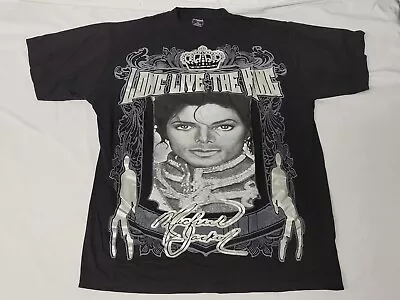 Michael Jackson Long Live The King Raneen Gold T Shirt Mens Size 3XL • $8