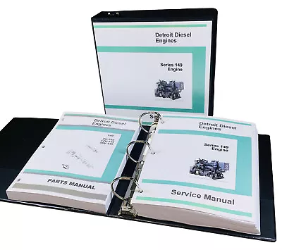 $114.97 • Buy Detroit Diesel Series 149 Engine 8V 12V 16V Service Parts Manual Shop Set Repair