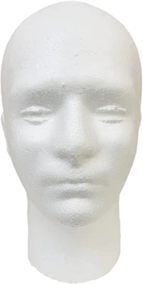 £16.79 • Buy Ican Man Polystyrene Foam Head, Male Sunglass, Cap Display Stand  