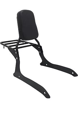 Backrest Sissy Bar Luggage Rack Fit For Yamaha V-Star 950 1300 XVS1300A 2007-up • $90