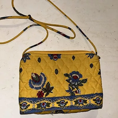 Vera Bradley Madison French Yellow Bag Small Crossbody Bag Wallet NWOT • $5.99